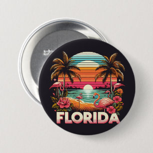 Vintage Florida 7.5 Cm Round Badge