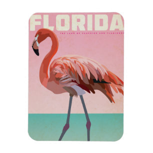 Vintage florida flamigo travel  magnet