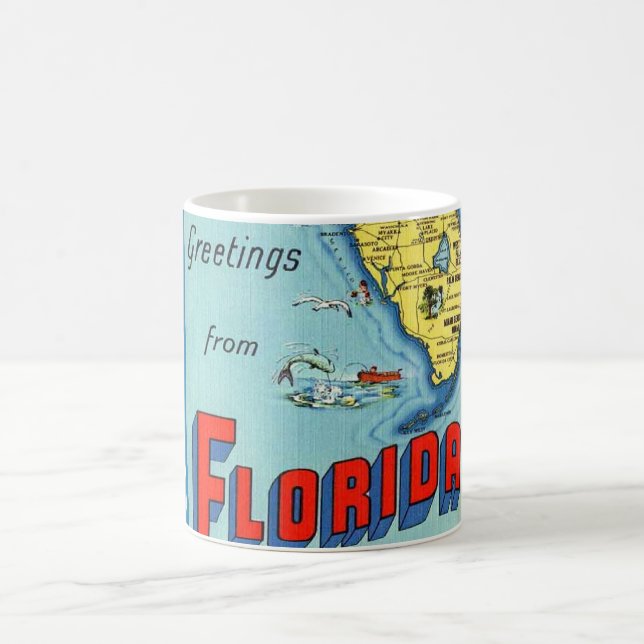 Vintage Florida Greetings Florida  Mug (Center)