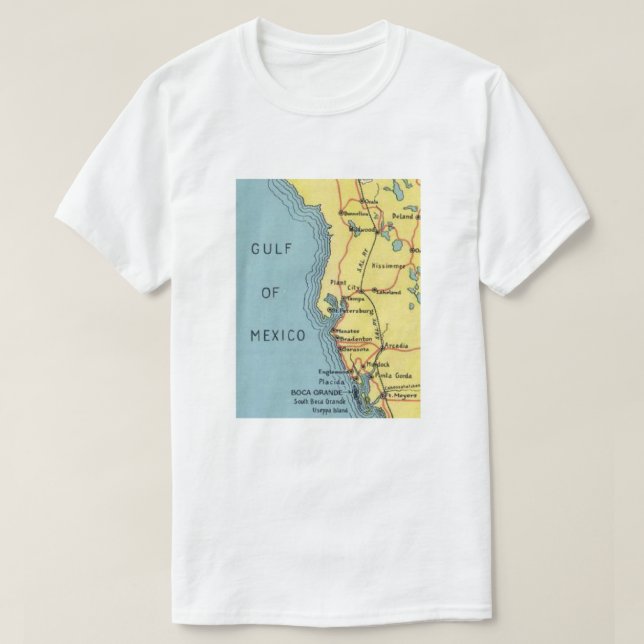 Vintage Florida Gulf of Mexico T-Shirt (Design Front)