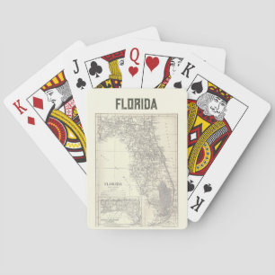 Vintage Florida Map Playing Cards