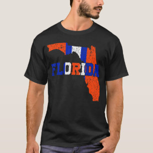 Vintage Florida Map Women Men Girls Boys Florida T-Shirt