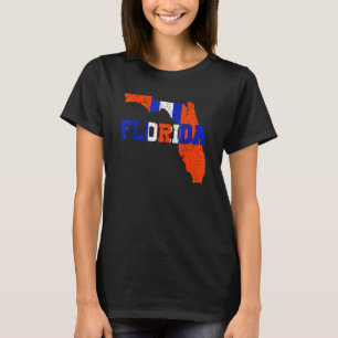 Vintage Florida Map Women Men Girls Boys  Florida  T-Shirt