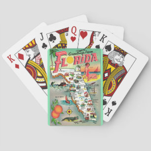 Vintage Florida Paradise Playing Cards