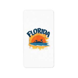 Vintage Florida Retro Tee Design Sunshine Label