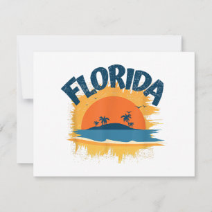Vintage Florida Retro Tee Design Sunshine Men Wome