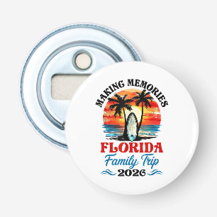 Vintage Florida Vacation Family Trip 2026 Bottle Opener
