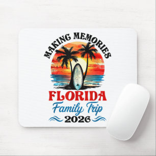 Vintage Florida Vacation Family Trip 2026 Mouse Pad
