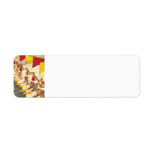 Vintage Florida Water Show Return Address Label