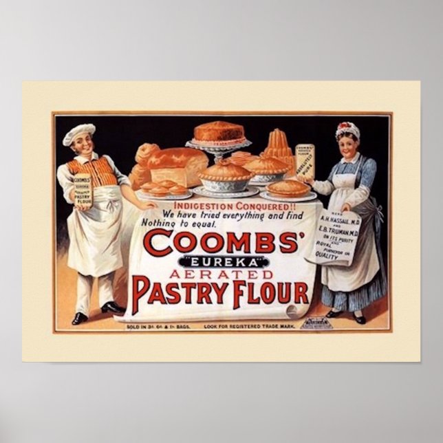 Vintage Flour Advertising Poster (Front)