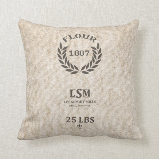 Vintage Flour Sack Cushion
