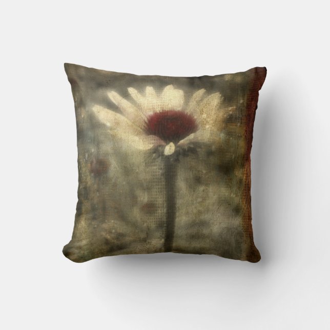 Vintage Flower Art Cushion (Front)