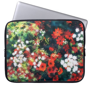 Vintage Flower Art Laptop Sleeve Cover