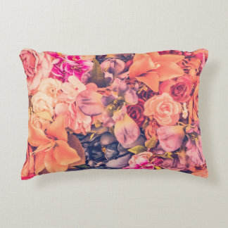 Vintage flower background - vintage filtervintage, decorative cushion