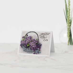 Vintage Flower Basket – Mother's Day Bloom Card