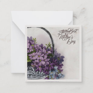 Vintage Flower Basket – Mother's Day Bloom Card