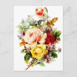Vintage Flower Bouquet for You Postcard