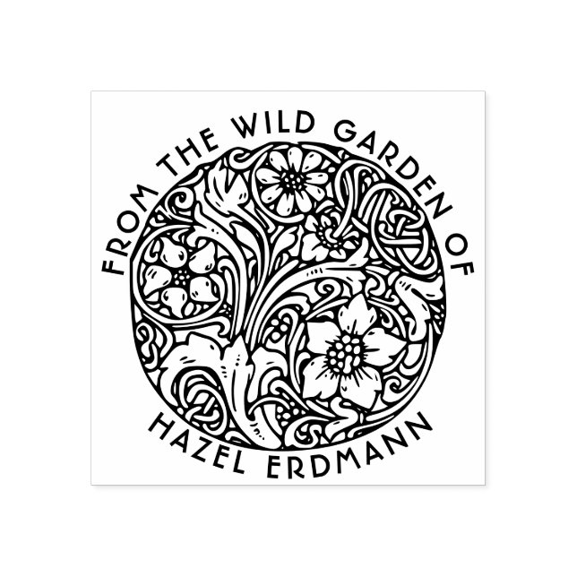 VINTAGE FLOWER BOUQUET GARDEN STAMP  (Imprint)