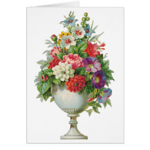 Vintage Flower Bowl Customisable Card