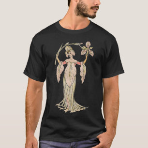 Vintage Flower Fairy For WomenCute Fairycore Aesth T-Shirt