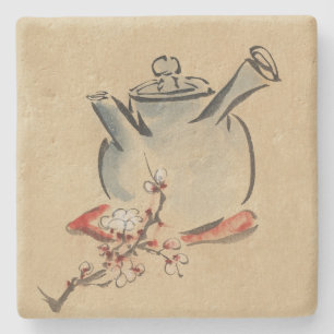 vintage flower flora Personalise Destiny Destiny'S Stone Coaster