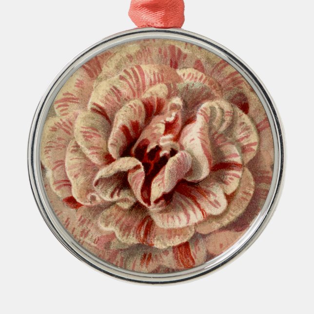 Vintage Flower Metal Tree Decoration (Front)