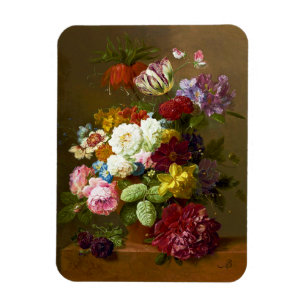 Vintage Flower Oil Painting Magnet