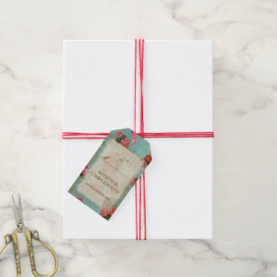 Vintage Flower Paper - Gift Tag