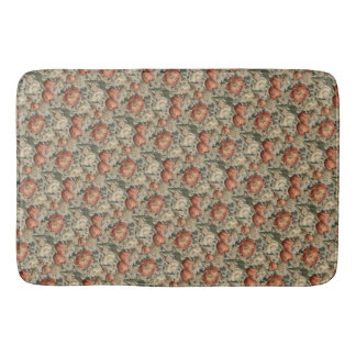 Vintage Flower Pattern Cotagecore Bath Mat