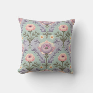 vintage flower pattern cushion