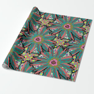 Vintage flower pattern. Doodle style, spring flor Wrapping Paper