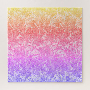 Vintage flower pattern jigsaw puzzle