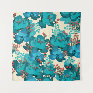 Vintage flower pattern tapestry