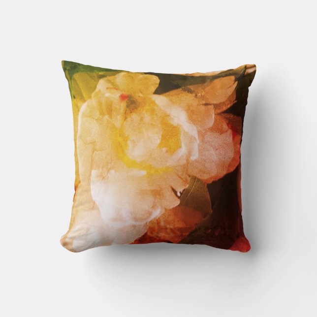 vintage flower pillow  (Front)