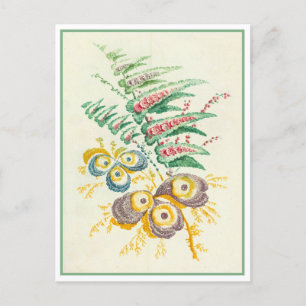 Vintage Flower Postcard