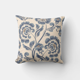 Vintage flower seamless pattern element. Elegant t Cushion