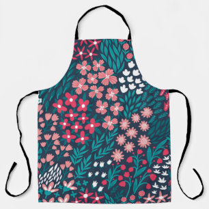 Vintage flower seamless pattern. Endless repeated Apron