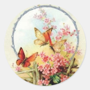 Vintage Flower sticker