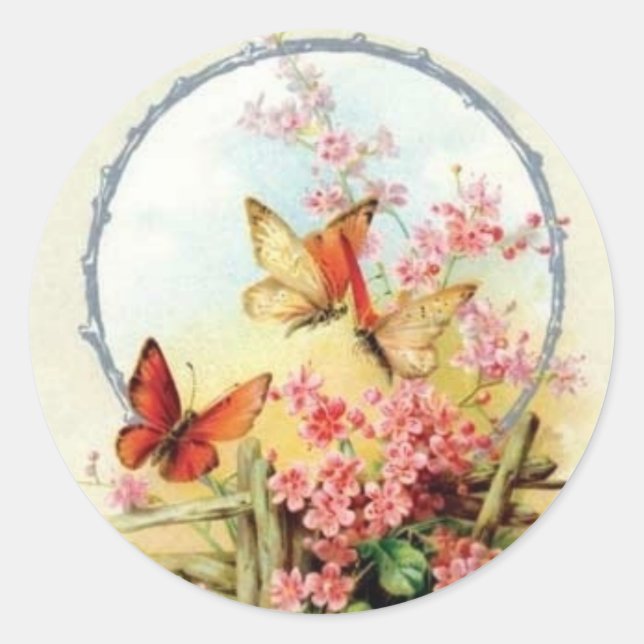 Vintage Flower sticker (Front)