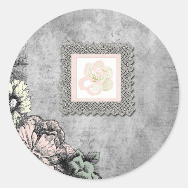 Vintage Flower Stickers (Front)