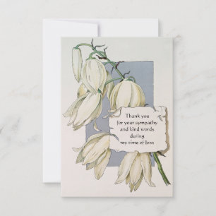 Vintage Flower Thank You Card