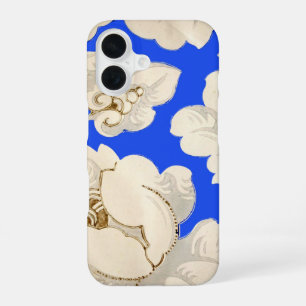 Vintage Flower Wallpaper Pattern, Spring Floral iPhone 16 Case