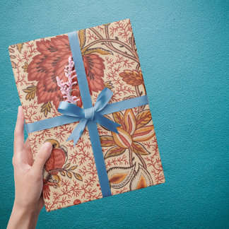 Vintage Flowering Vine Botanical Print Wrapping Paper