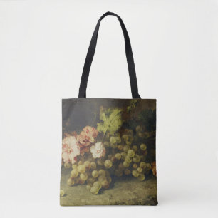 Vintage flowers and grapes Margaretha Roosenboom Tote Bag
