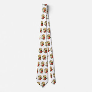 Vintage Flowers, Camellias and Narcissus, Redoute Tie