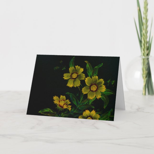 Vintage Flowers Card (Front)