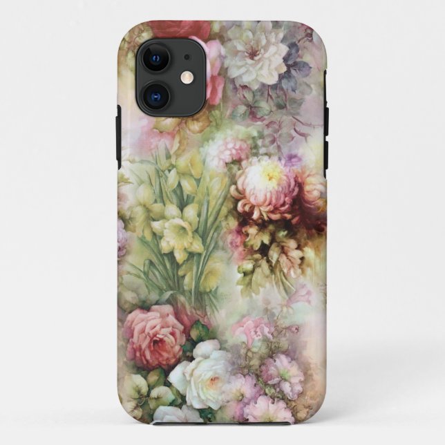 Vintage Flowers Case-Mate iPhone Case (Back)
