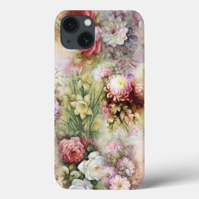 Vintage Flowers Case-Mate iPhone Case (Back)