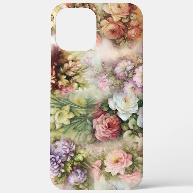 Vintage Flowers Case-Mate iPhone Case (Back)