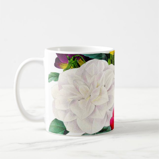 Vintage Flowers Coffee Mug (Left)